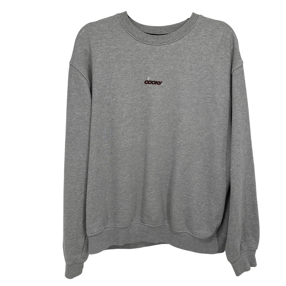 BT21 Line Friends‎ Cooky Sweatshirt Medium Gray Graphic Crewneck K-Pop BTS STKR